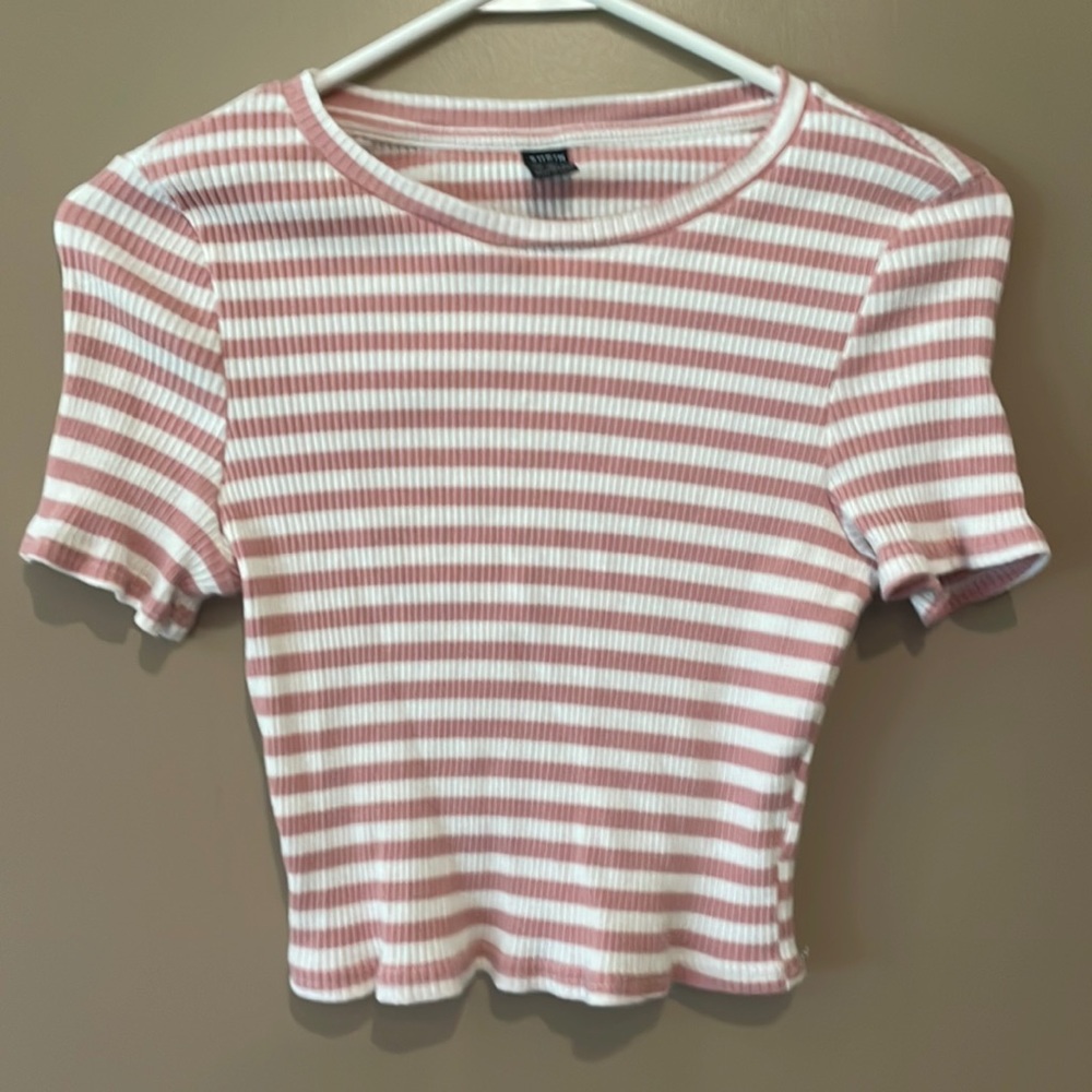 SHEIN Size L ribbed, fitted, crop top